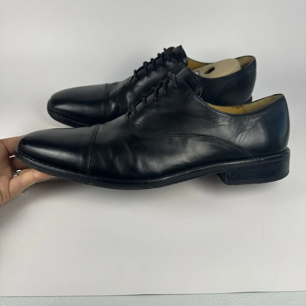 Cole Haan Air Madero Black Cap Toe Oxford Dress Shoes Men's 12M